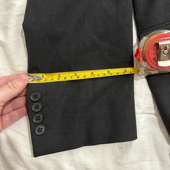 Mens Black Sports Coat Claiborne Exclusive for Macy’s Size 44R - Picture 8 of 12